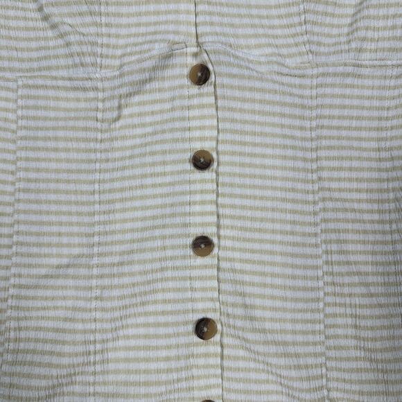 Urban Outfitters Stella Bodycon Mini Summer Casual Button Down Shirt Dress Large - Picture 5 of 16